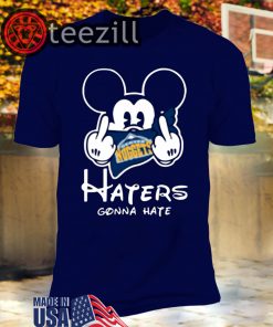 NBA Denver Nuggets Haters Gonna Hate Mickey Mouse Disney Basketball Shirts