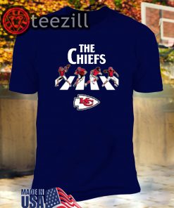 NFL Football Kansas City Chiefs The Beatles Rock Band T-Shirt