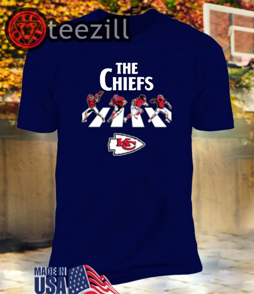NFL Football Kansas City Chiefs The Beatles Rock Band T-Shirt