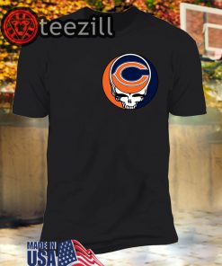 NFL Team Chicago Bears X Grateful Dead Logo Band T-Shirt