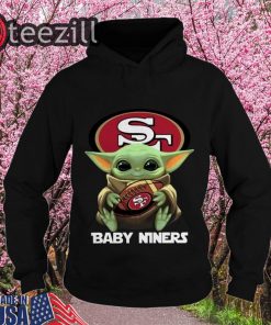 NINERS BABY YODA HUG SAN FRANCISCO 49ERS SHIRT
