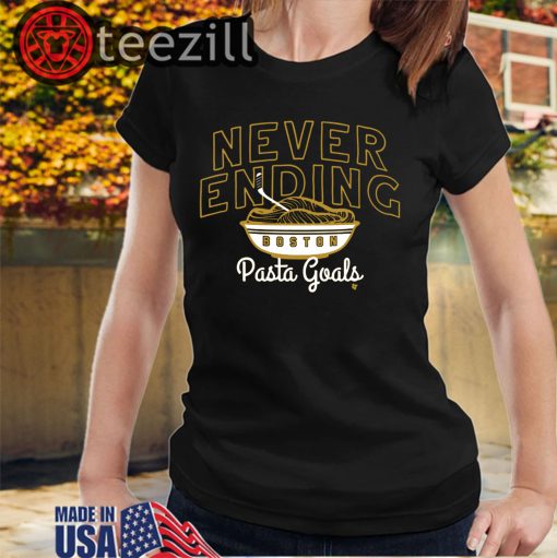 Never Ending Pasta Goals Shirts - Unisex - Boston Hockey