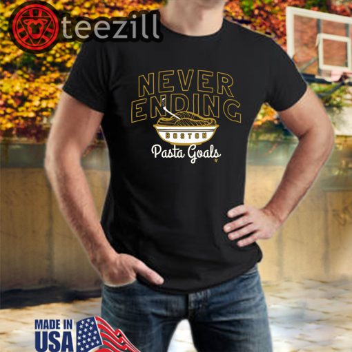 Never Ending Pasta Goals TShirt - Unisex - Boston Hockey