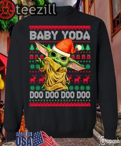 New Baby Yoda Doo Doo Doo Christmas Sweatershirts