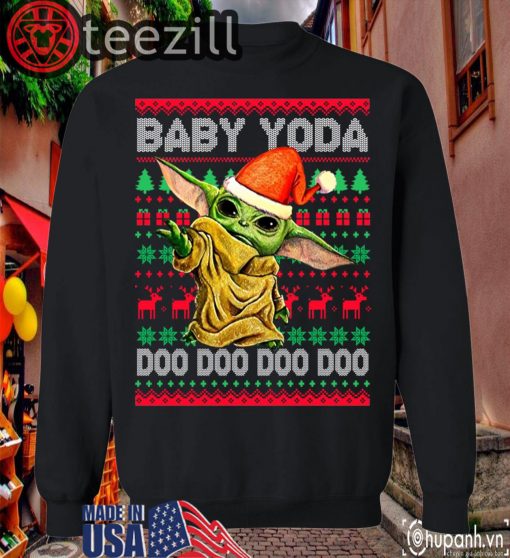 New Baby Yoda Doo Doo Doo Christmas Sweatershirts