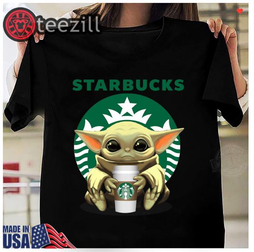 New Baby Yoda Hug Starbucks Shirt