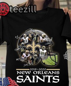 New Orleans Saints 2019 2020 And Signatures Shirts