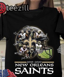 New Orleans Saints 2019 2020 And Signatures TShirt
