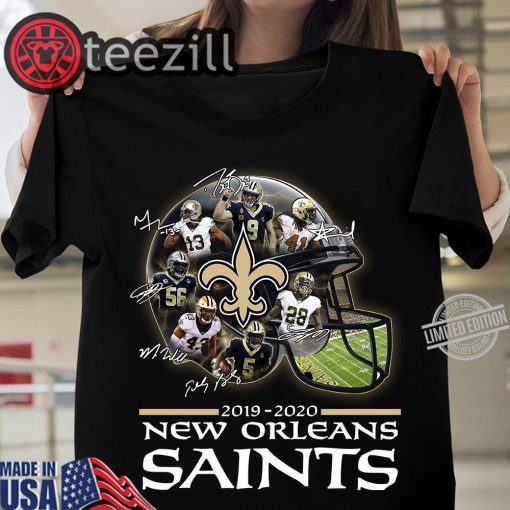 New Orleans Saints 2019 2020 And Signatures TShirt