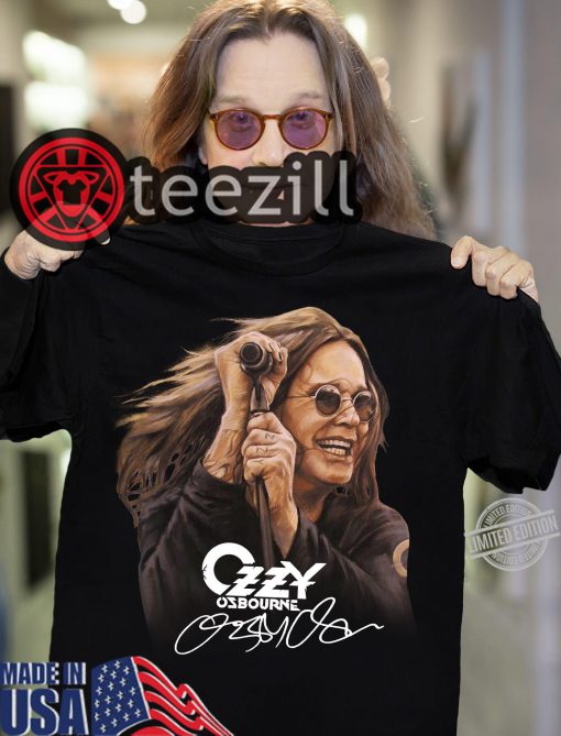 New Ozzy Osbourne And Signature Shirt