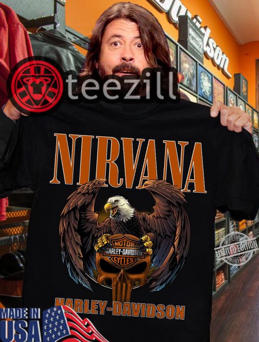 Nirvana Harley Davidson Official T-Shirt
