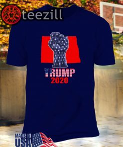 North Dakota 4 President Donald Trump 2020 Election Us Flag TShirts