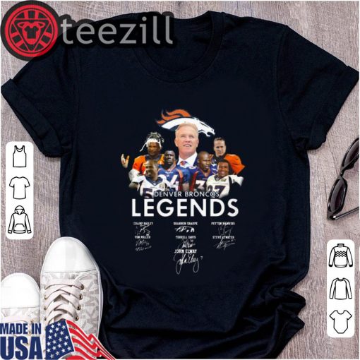 Official Denver Broncos Legends Signature Shirts