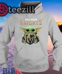 Official Golden Knights Hug Baby Yoda Shirt