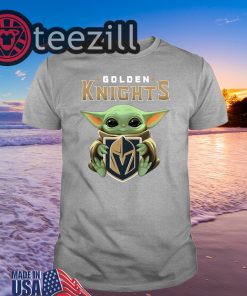 Official Golden Knights Hug Baby Yoda Shirts