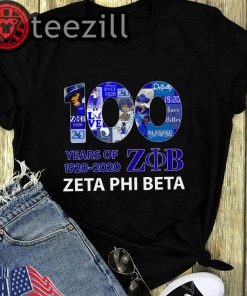 Officiall 100 years of Zeta Phi Beta 1920 2020 T-shirt