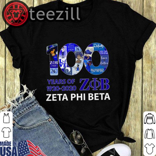 Officiall 100 years of Zeta Phi Beta 1920 2020 T-shirt