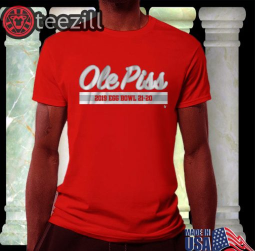 Ole Piss Egg Bowl Shirts - Starkville MS Football Tee