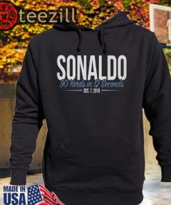 Sonaldo 90 Yards In 12 Seconds Sweatershirts