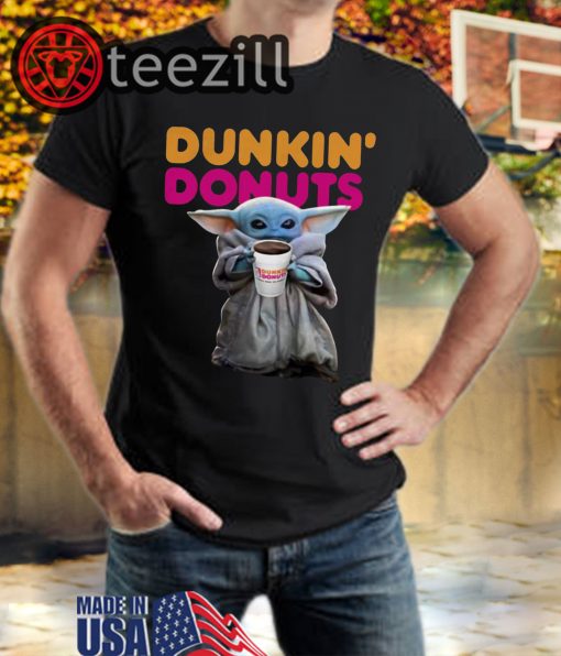 Star Wars Baby Yoda Dunkin' Donuts T-shirt