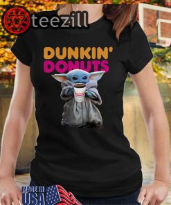 Star Wars Baby Yoda Dunkin' Donuts Tshirts