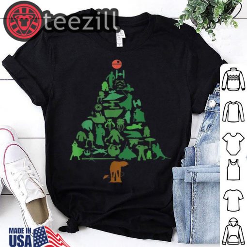 Star Wars Holiday Christmas Tree T-Shirts