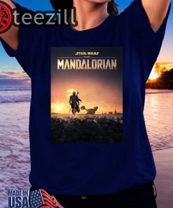 Star Wars The Mandalorian Disney+ Series Poster Shirts