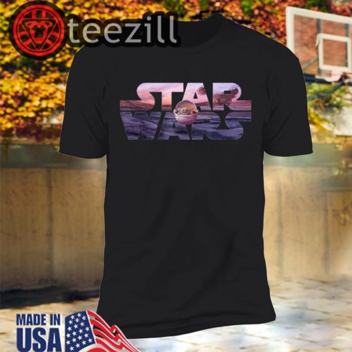 Star Wars The Mandalorian Razor Crest Floating Pod Logo Shirt