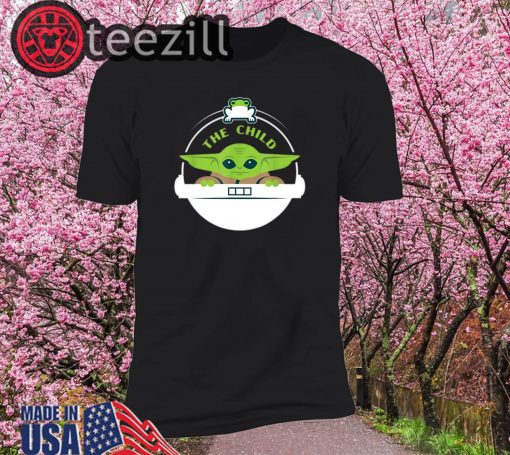 Star Wars The Mandalorian The Child Floating Pod Frog Snack T-Shirt