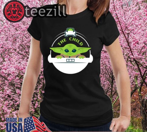 Star Wars The Mandalorian The Child Floating Pod Frog Snack T-Shirts