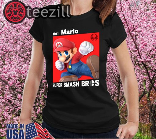 Super Smash Bros Ultimate 01 Mario T-Shirts
