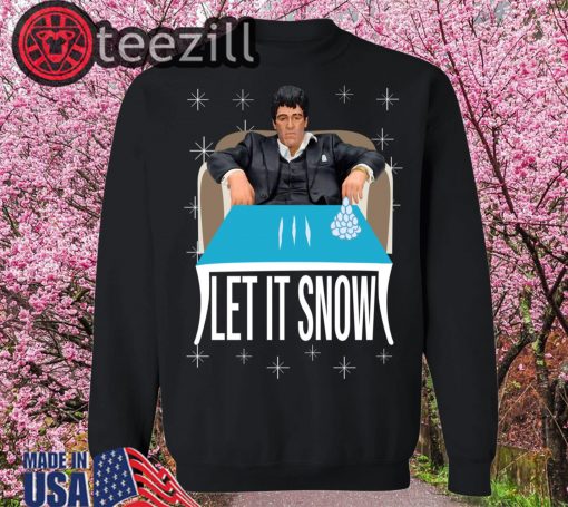 Tony Montana Walmart Cocaine Let It Snow Sweater Tees