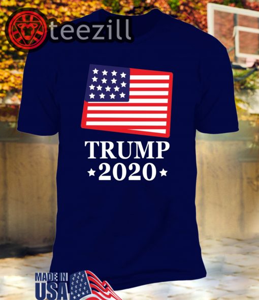 Trump 2020 Colorado For GOP CO State Map Shirts