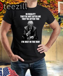 Trump In Reality they're not after me they're after you i'm just in the way tshirt