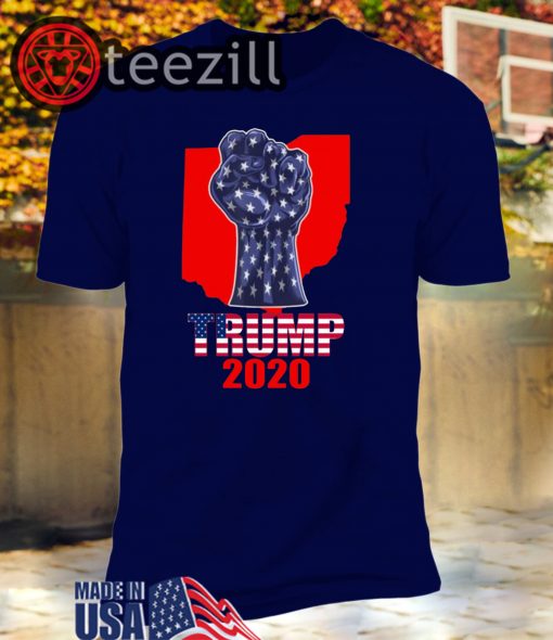 United States Ohio For President Donald Trump 2020 Election Us Flag Shirts
