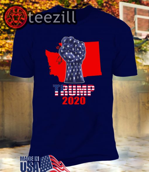 Washington For President Donald Trump 2020 Election Us Flag Unisex Shirt