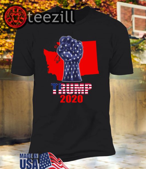 Washington For President Donald Trump 2020 Election Us Flag Unisex Shirts