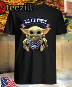 Air Force Baby Yoda Hug US Air Force Shirt
