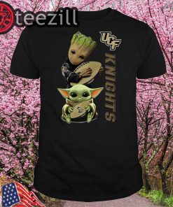 Baby Yoda And Baby Groot Hug Knights T-Shirt