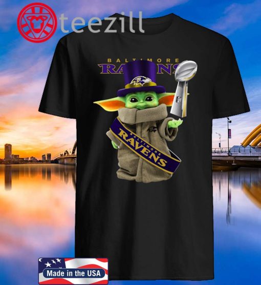Baby Yoda Baltimore Ravens Cup Shirt