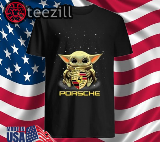 Baby Yoda Hug Porsche TShirt