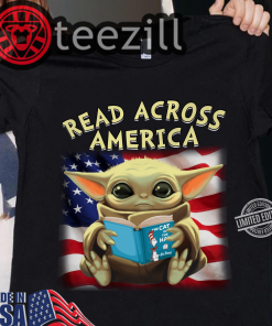Baby Yoda Read Across America US TShirt