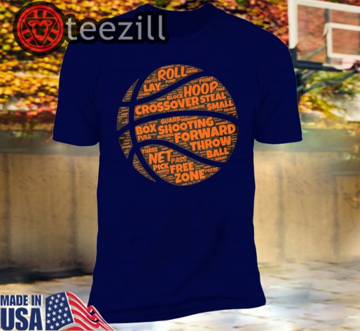 Basketball Sayings Quote Orange Typography Tshirt