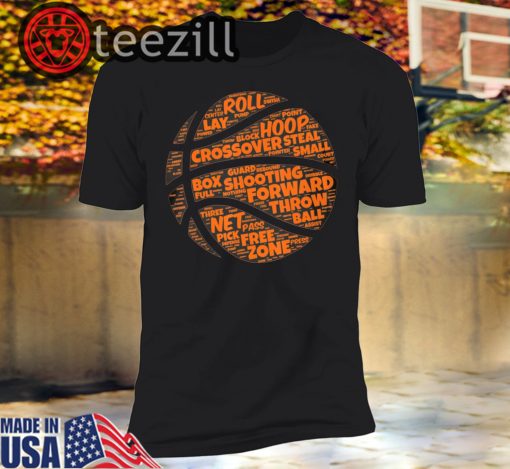 Basketball Sayings Quote Orange Typography Tshirts