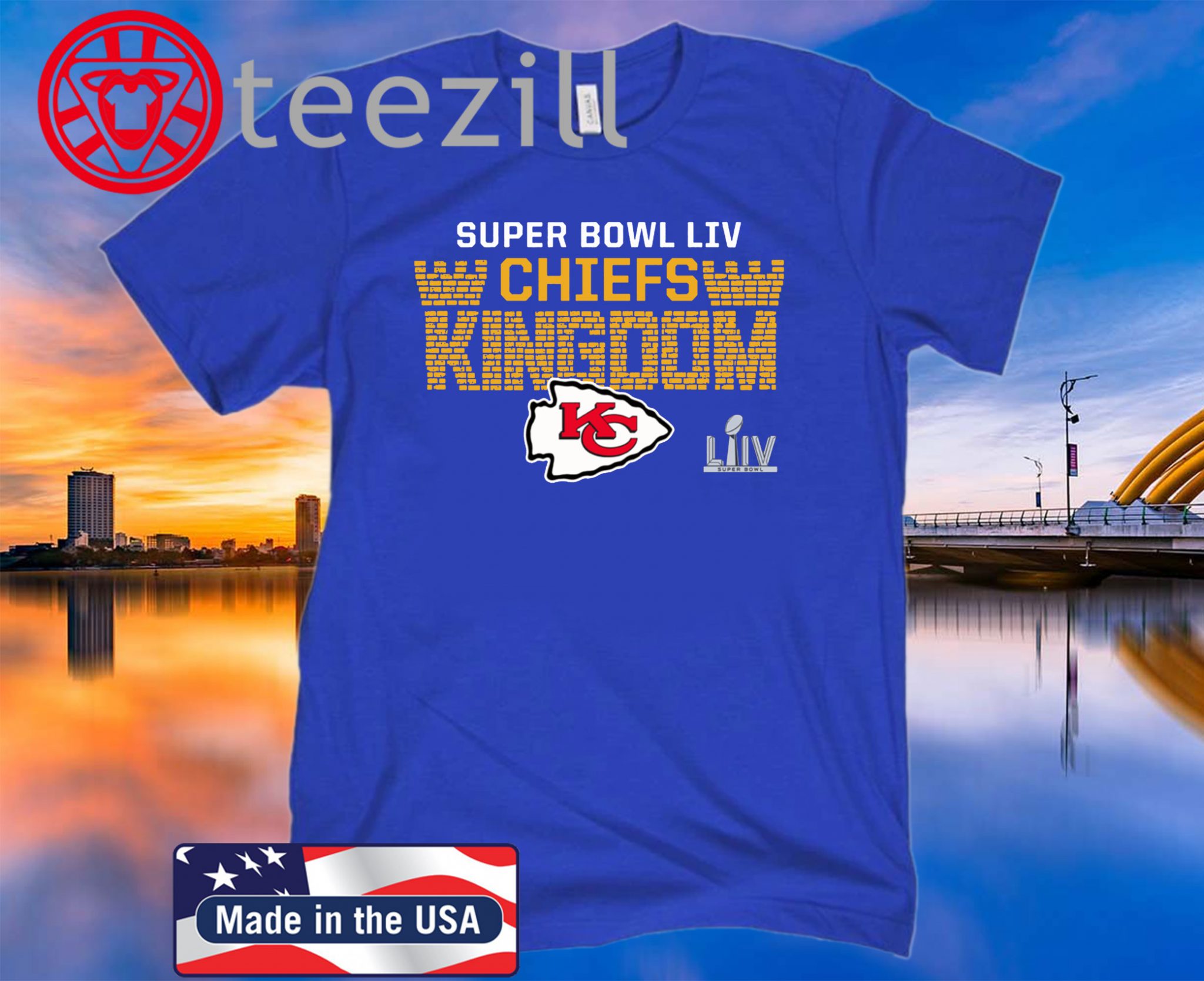 CHIEFS KINGDOM Shirt Kansas City Chiefs Super Bowl LIV Bound Hometown