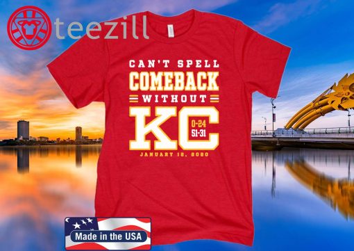 Can't Spell Comeback Without KC Kansas City Football Shirt