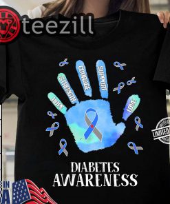 Diabetes Awareness Hope Strength Courage Support Love Shirts