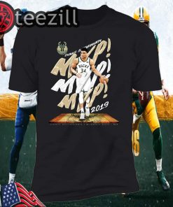 Giannis Antetokounmpo Milwaukee Bucks Fanatics Branded 2019 NBA T-Shirts