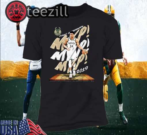 Giannis Antetokounmpo Milwaukee Bucks Fanatics Branded 2019 NBA T-Shirts