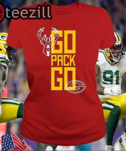 Go Pack Go Packers Bucks Shirts Limited Edition